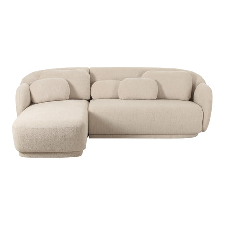 Misty Cream Boucle Sectional by TOV Furniture at Eve Furniture