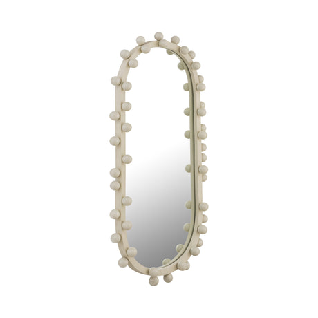 Bubbles Ivory Oval Wall Mirror by TOV Furniture at Eve Furniture