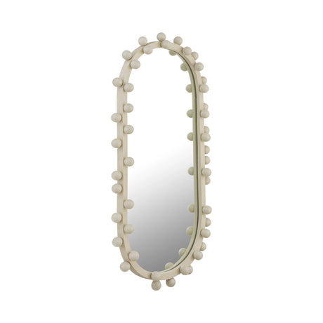 Bubbles Ivory Oval Wall Mirror by TOV Furniture at Eve Furniture