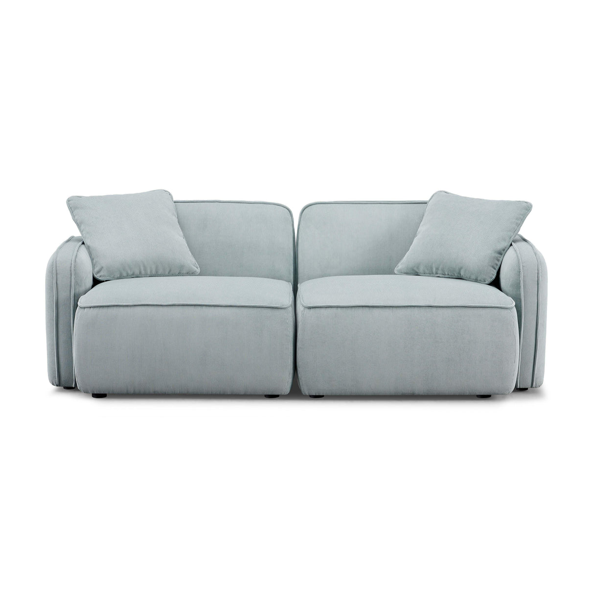 Travie Performance Corduroy Velvet Modular Loveseat by TOV Furniture at Eve Furniture