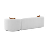 Fickle Grey Velvet 2-Piece Modular Sofa by TOV Furniture at Eve Furniture