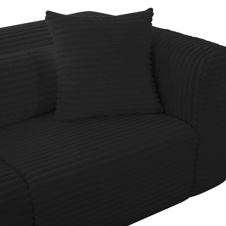 Tarra Fluffy Oversized Corduroy Modular Sofa by TOV Furniture at Eve Furniture