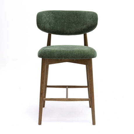 Zinea Performance Textured Velvet Counter Stool by TOV Furniture at Eve Furniture
