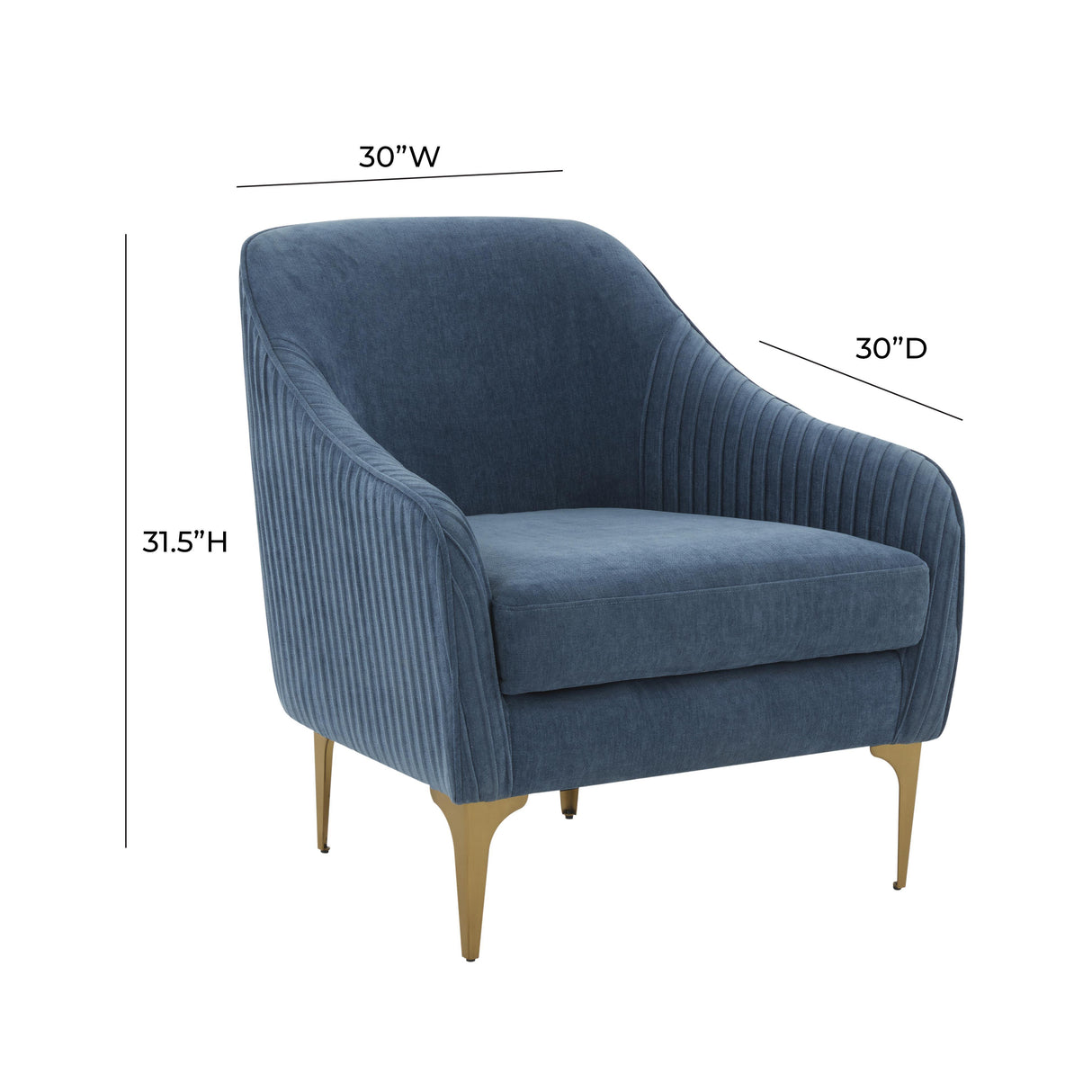 Serena Velvet Accent Chair by TOV Furniture at Eve Furniture