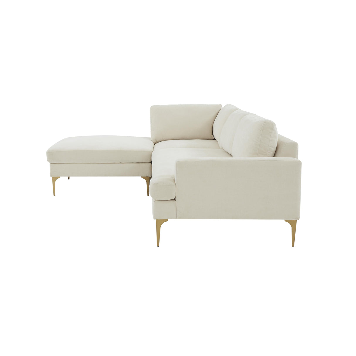 Serena Velvet Chaise Sectional by TOV Furniture at Eve Furniture
