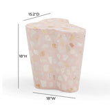 Slab Terrazzo Indoor/Outdoor Side Table by TOV Furniture at Eve Furniture