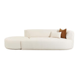 Fickle Cream Boucle 2-Piece Chaise Modular Sofa by TOV Furniture at Eve Furniture