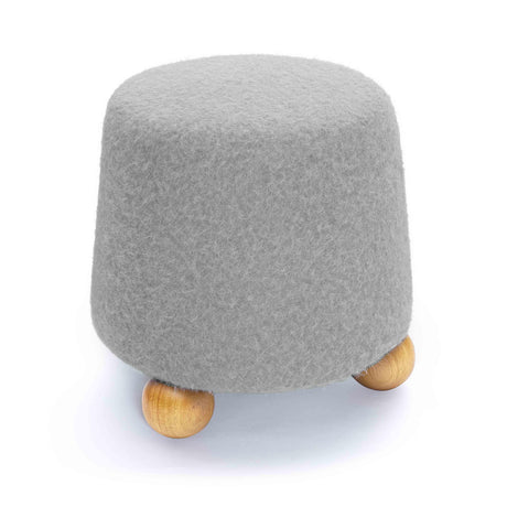 Jaine Loose Mohair Stool by TOV Furniture at Eve Furniture