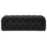 Kaylee Velvet Ottoman by TOV Furniture at Eve Furniture