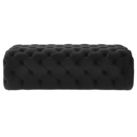 Kaylee Velvet Ottoman by TOV Furniture at Eve Furniture