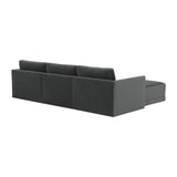 Willow Velvet Modular 4-Piece Sectional by TOV Furniture at Eve Furniture
