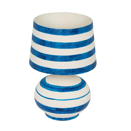 Positano Striped Papier Mache Table Lamp by TOV Furniture at Eve Furniture