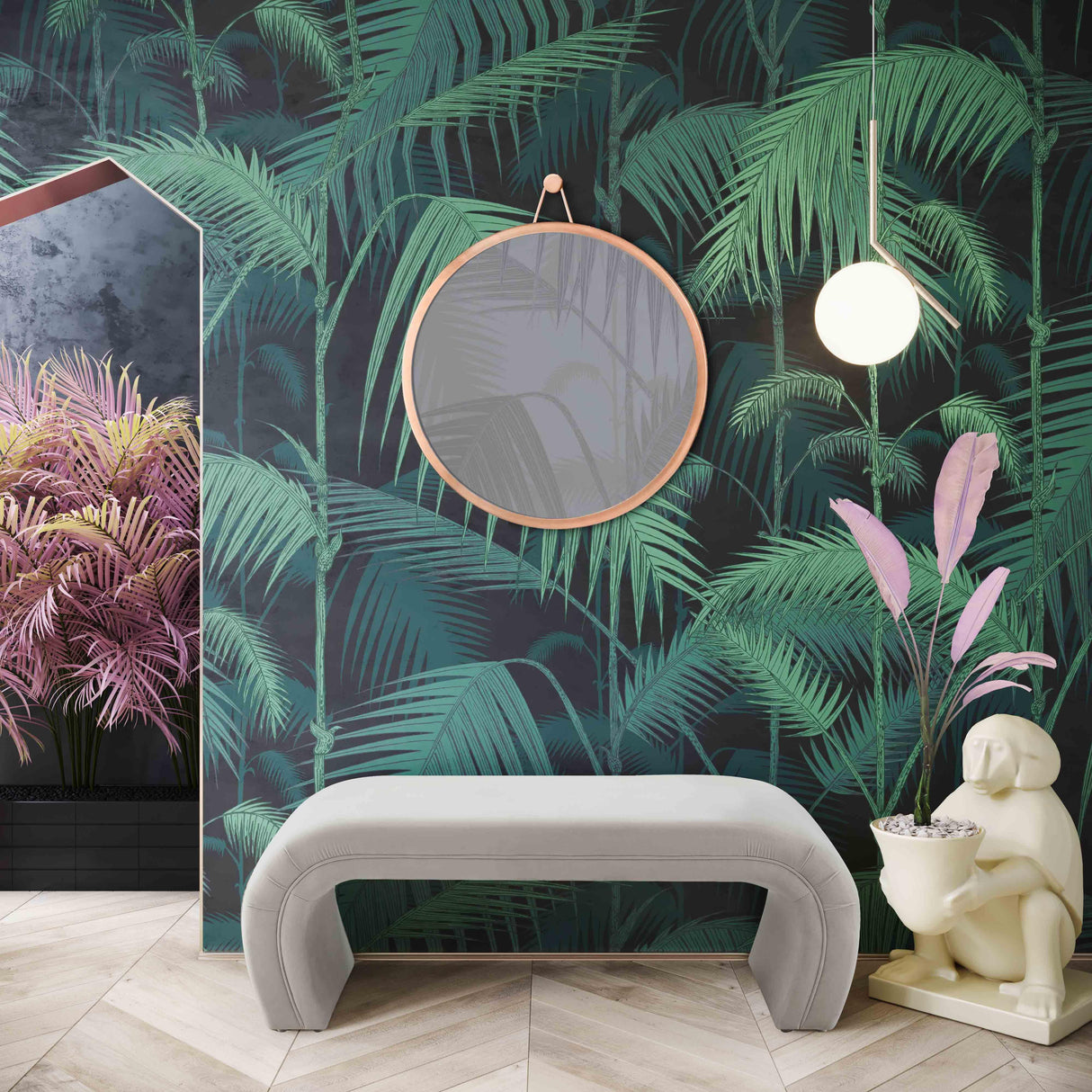 Kenya Velvet Bench by TOV Furniture at Eve Furniture