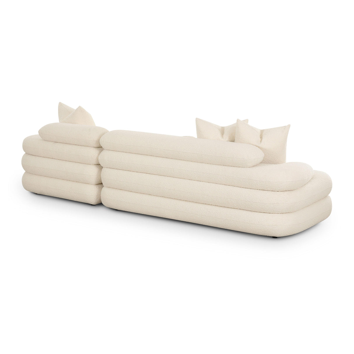 Lulu Cream Boucle Modular Sectional by TOV Furniture at Eve Furniture