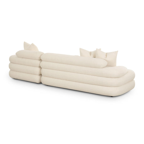 Lulu Cream Boucle Modular Sectional by TOV Furniture at Eve Furniture