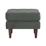 Cave Velvet Ottoman by TOV Furniture at Eve Furniture