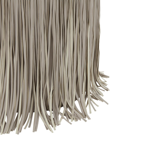 Shag Me Performance Vegan Leather Ottoman by TOV Furniture at Eve Furniture