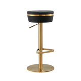 Astro Performance Vegan Leather Adjustable Stool by TOV Furniture at Eve Furniture