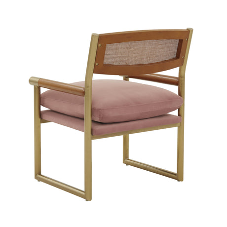 Harlow Rattan Velvet Chair by TOV Furniture at Eve Furniture