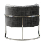 Magnolia Velvet Accent Chair with Silver Base by TOV Furniture at Eve Furniture