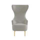 Julia Velvet Channel Tufted Wingback Chair by Inspire Me! Home Decor by TOV Furniture at Eve Furniture