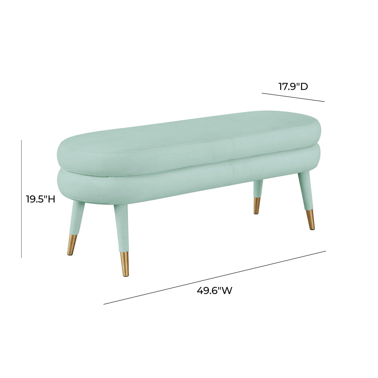 Betty Velvet Bench by TOV Furniture at Eve Furniture