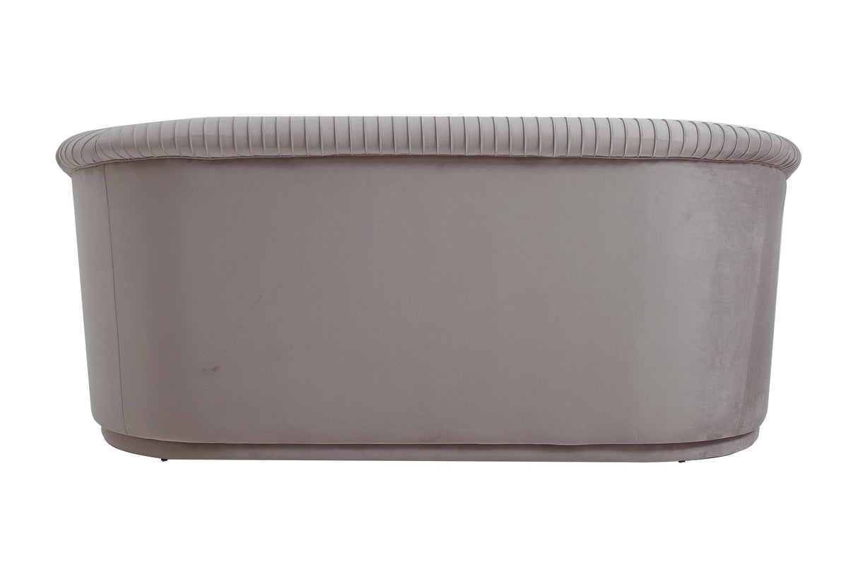 Yara Pleated Velvet Loveseat by Inspire Me! Home Decor by TOV Furniture at Eve Furniture