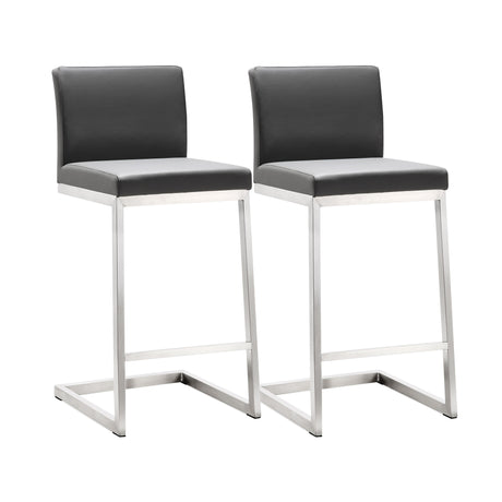 Parma Performance Vegan Leather Counter Stool - Set of 2 by TOV Furniture at Eve Furniture