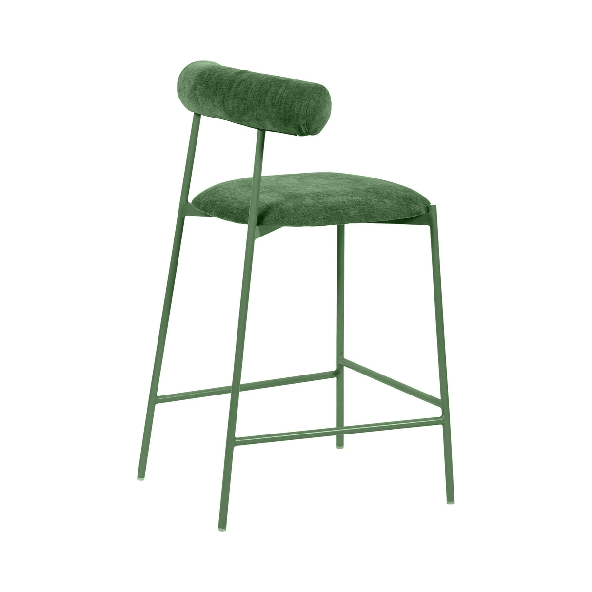 Liliana Performance Velvet Stool by TOV Furniture at Eve Furniture