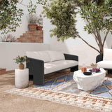 Alexa Rattan Performance Fabric Outdoor Sofa by TOV Furniture at Eve Furniture