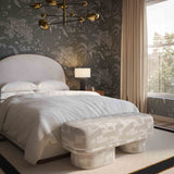 Lena Jacquard Bench by TOV Furniture at Eve Furniture