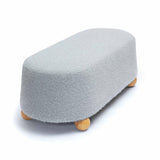 Jaine Loose Mohair Large Ottoman by TOV Furniture at Eve Furniture