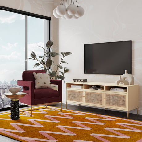 Sierra Cane Media Console by TOV Furniture at Eve Furniture