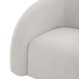 Slipper Upholstered Swivel Chair by TOV Furniture at Eve Furniture