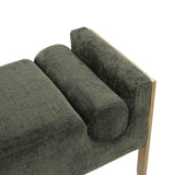 Ines Textured Velvet Bench by TOV Furniture at Eve Furniture