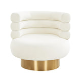 Naomi Velvet Swivel Chair by TOV Furniture at Eve Furniture