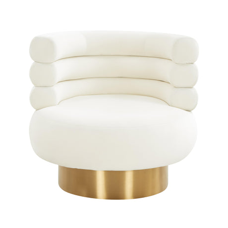Naomi Velvet Swivel Chair by TOV Furniture at Eve Furniture