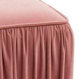 Morgan Pleated Velvet Ottoman by TOV Furniture at Eve Furniture