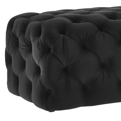 Kaylee Velvet Ottoman by TOV Furniture at Eve Furniture