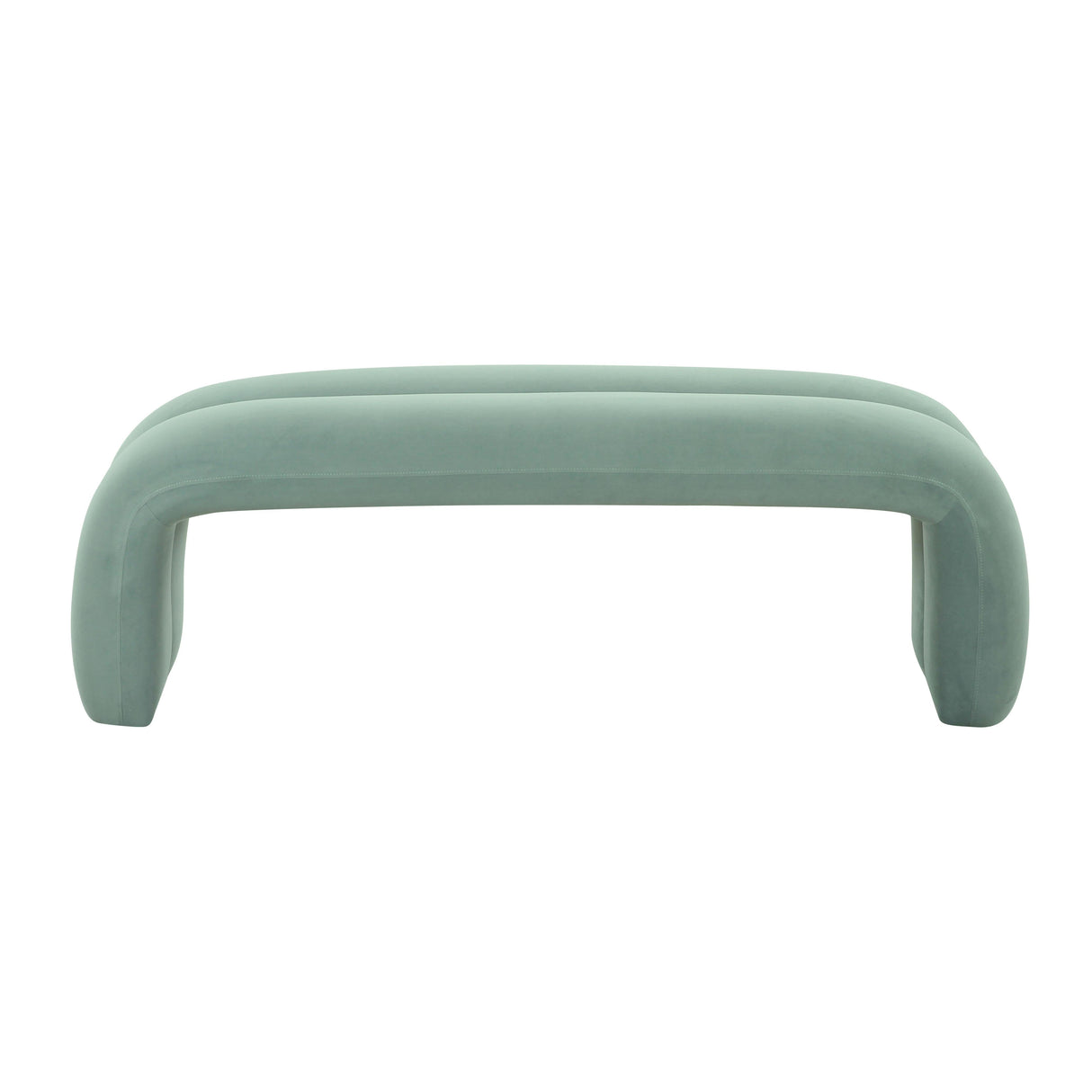 Leigh Velvet Channeled Bench by TOV Furniture at Eve Furniture