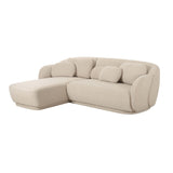 Misty Cream Boucle Sectional by TOV Furniture at Eve Furniture