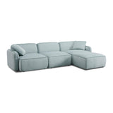 Travie Performance Corduroy Velvet 4-Piece Modular Sectional by TOV Furniture at Eve Furniture