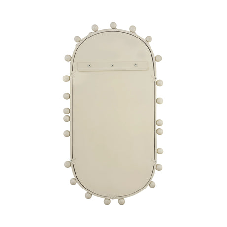 Bubbles Ivory Oval Wall Mirror by TOV Furniture at Eve Furniture