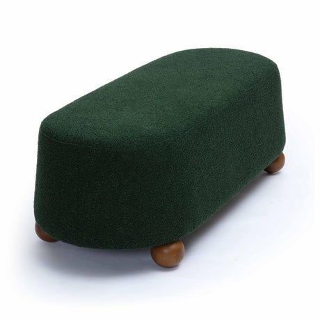 Jaine Boucle Large Ottoman by TOV Furniture at Eve Furniture