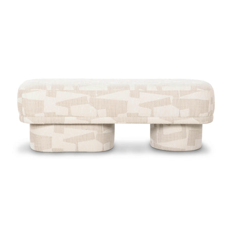 Lena Jacquard Bench by TOV Furniture at Eve Furniture