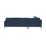 Serena Velvet L-Sectional by TOV Furniture at Eve Furniture