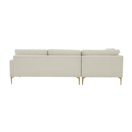 Serena Velvet Chaise Sectional by TOV Furniture at Eve Furniture