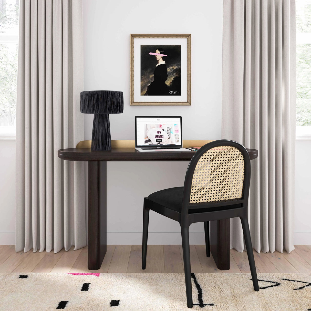 Shelby Raffia Table Lamp by TOV Furniture at Eve Furniture