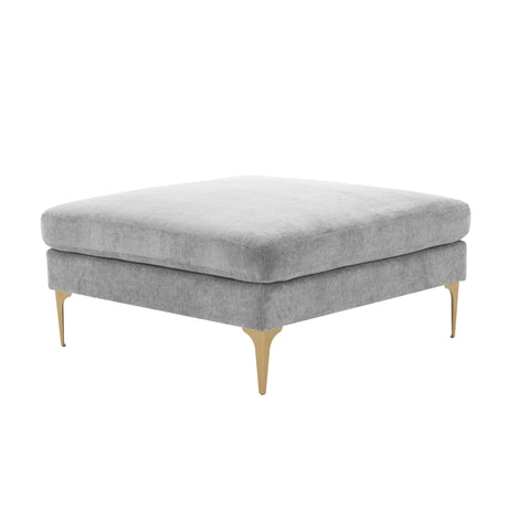 Serena Velvet Ottoman by TOV Furniture at Eve Furniture