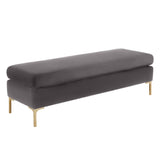 Delilah Velvet Bench by TOV Furniture at Eve Furniture